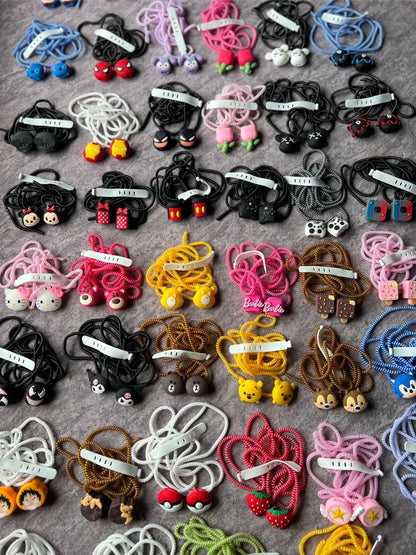 AM3665 4in1 Spiral Cable Protector case with Cute Cartoon