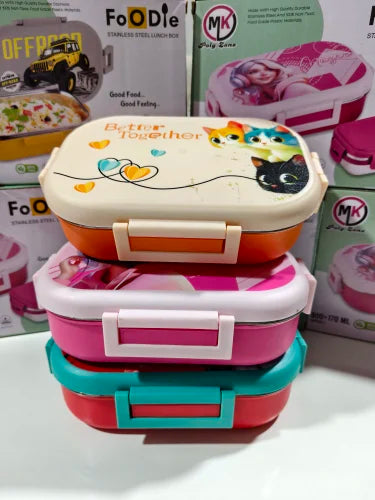 AM7022 FOODIE INSULATED STEEL LUNCH BOX, Number of Containers: 2 Containers