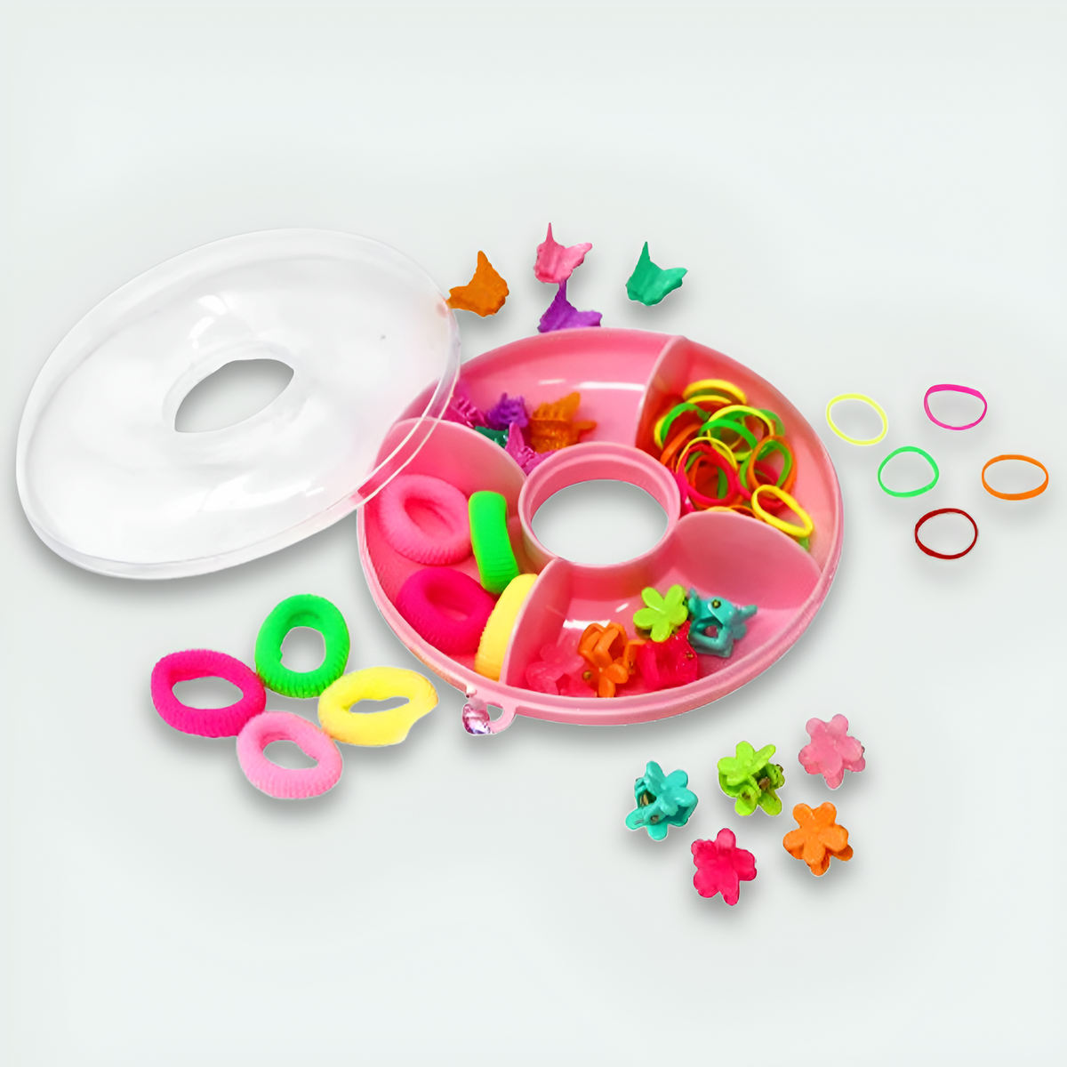 AM1192 Cute Mini donut round hair accessories gift box