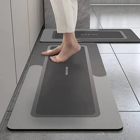 AM5048 Kitchen Mats for Floor (2pcs) , Non-Skid, Soft Absorbent 120x40cm, 40x60cm (Multi Color)