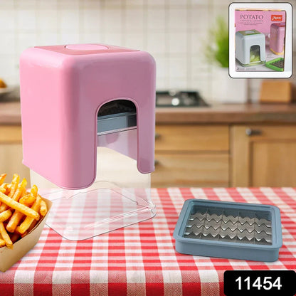11454 Apex Heavy Duty Potato Chipser & Vegetable Chopper with Dual Blade Set