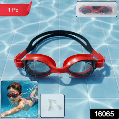 16065 Premium Swimming Goggles with Adjustable Strap (1 Pc)