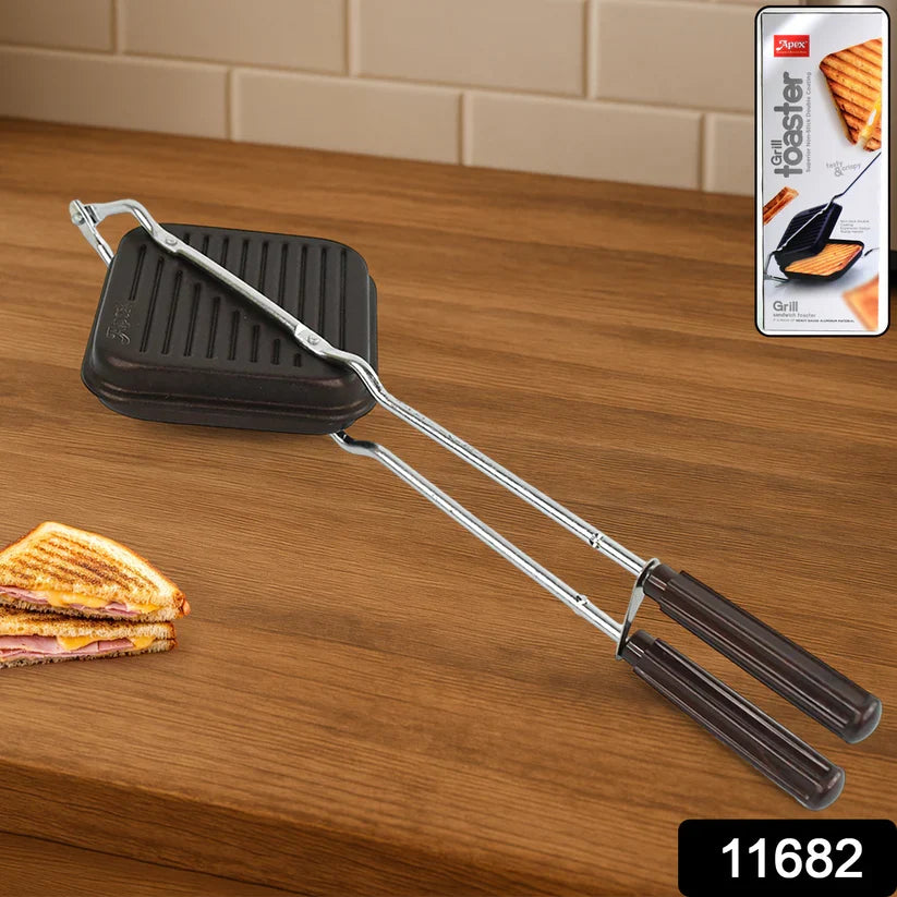 11682 Apex Heavy Gauge Aluminium Grill Sandwich Toaster