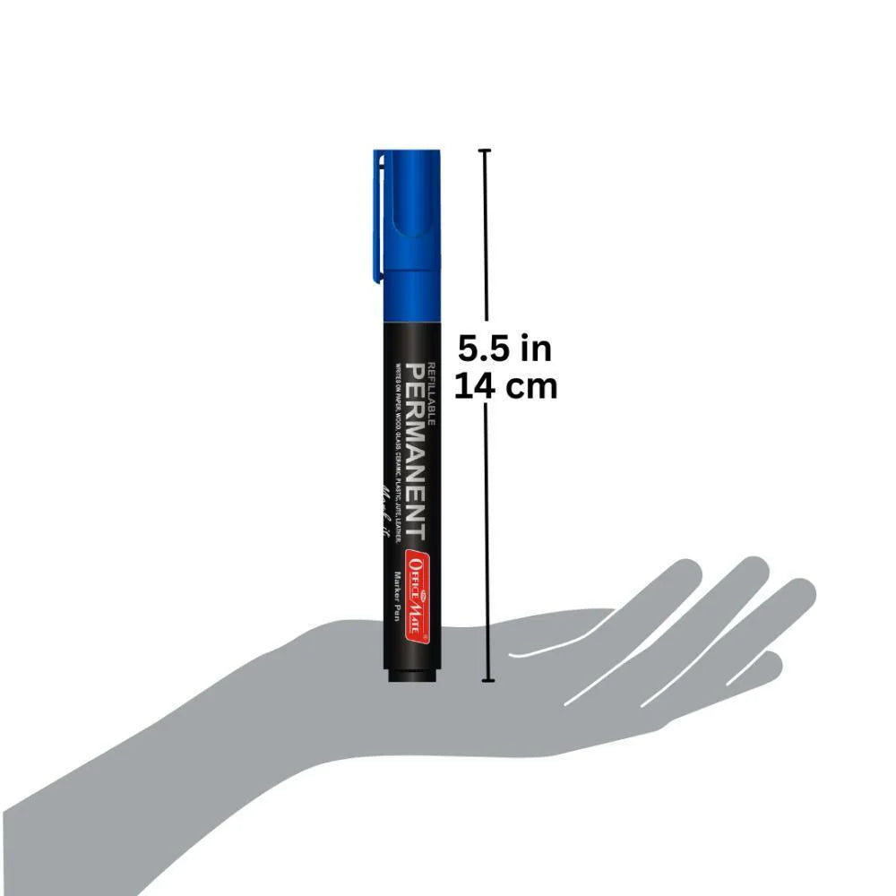 AM5064 Soni Officemate Permanent Marker For Office,Collage  (Blue)