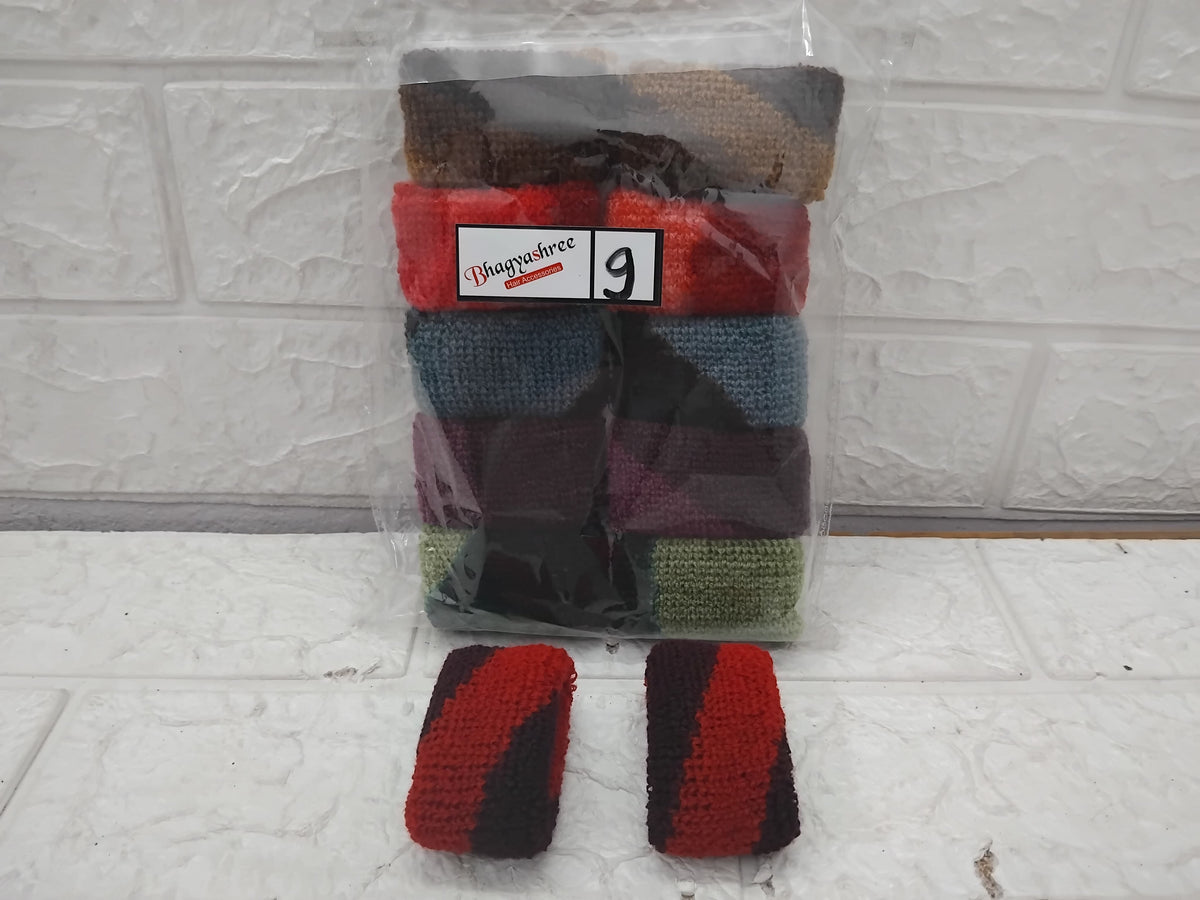 AM1254 Multicolour Cotton Wool Soft Small Rubber Band 1Pcs
