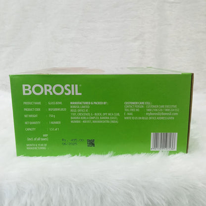AM6207 Borosil Oven & Microwave Safe Glass Bowl - 1.5 Ltr