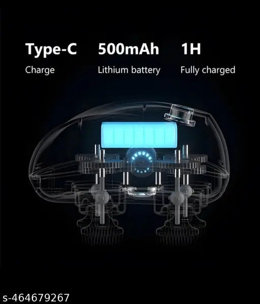 AM6357 Smart Electric Portable Head Massager for Hair Growth Deep Clean and Stress Relax