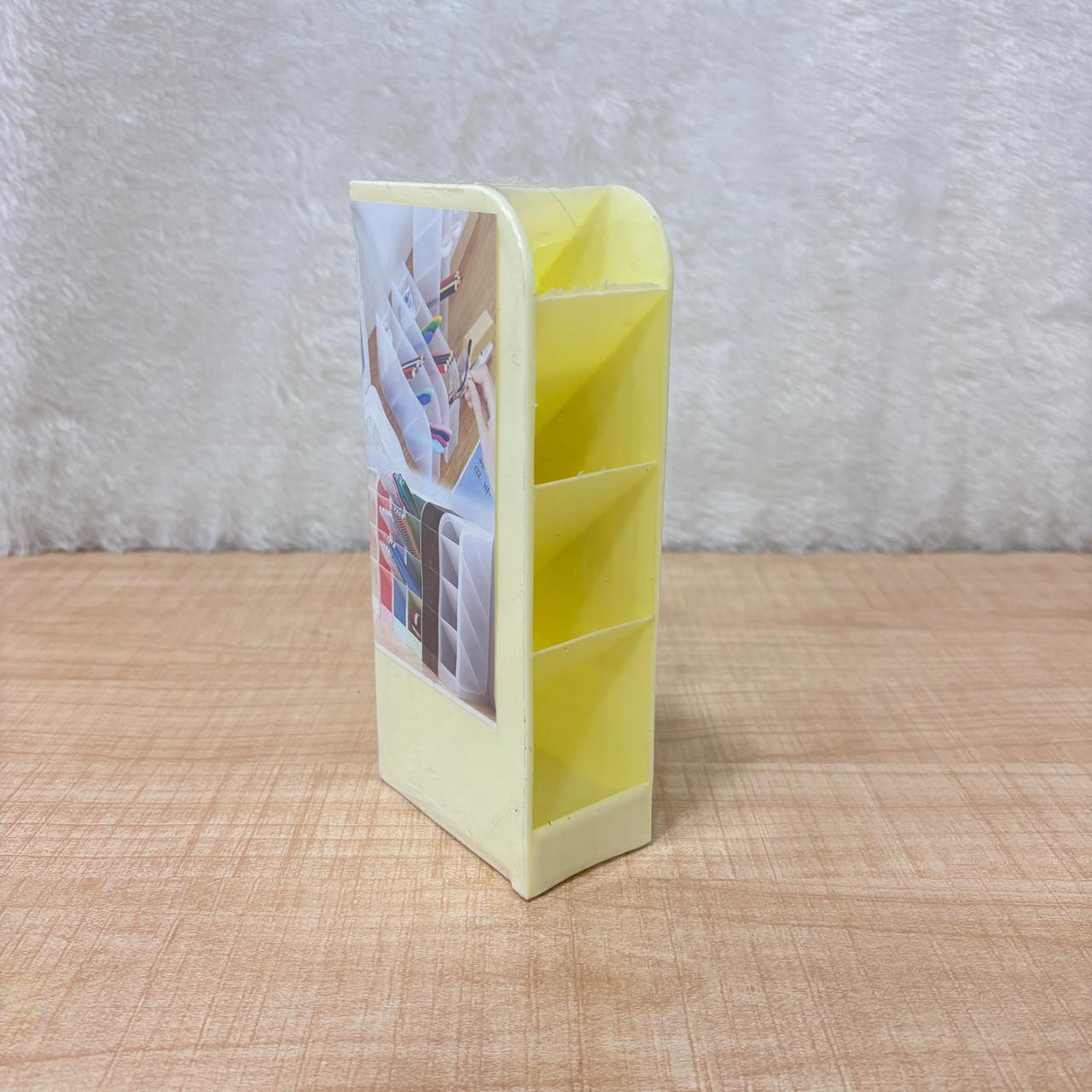 AM6868 Multi-Purpose 4-Slot Plastic Desk Organizer and Pen Stand