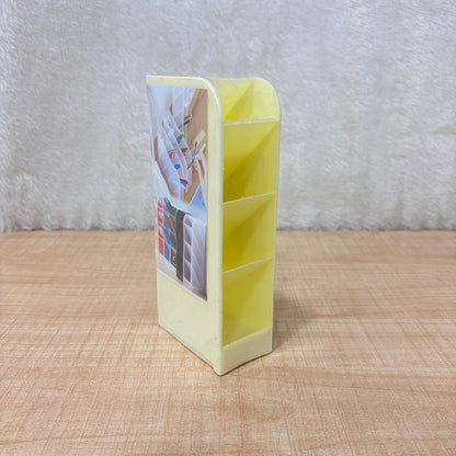 AM6868 Multi-Purpose 4-Slot Plastic Desk Organizer and Pen Stand