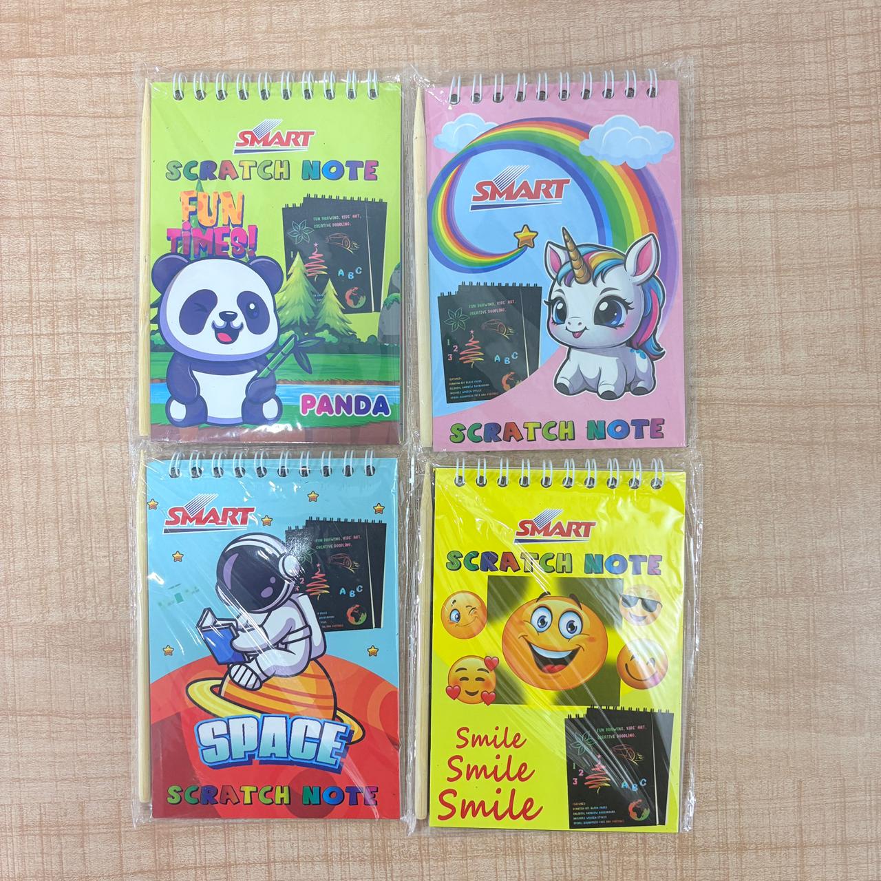 AM6881 Smart Scratch Note - 10x14cm for Fun Theme Scratch-Off Doodle Pads with Stylus