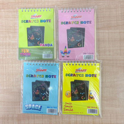 AM6881 Smart Scratch Note - 10x14cm for Fun Theme Scratch-Off Doodle Pads with Stylus