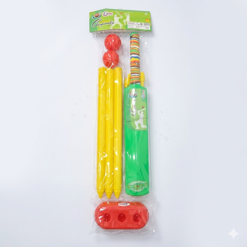 AM7072 Leemo Toys Plastic Cricket Championship Kit for Kids (Ages 5+)