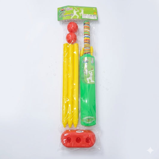 AM7072 Leemo Toys Plastic Cricket Championship Kit for Kids (Ages 5+)