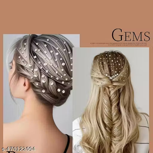 A06758 Self-Adhesive Rhinestone & Pearl Sticker Sheets (Set of 1)
