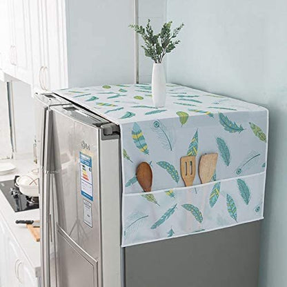 3081 Fridge Dust Cover with Storage Pockets