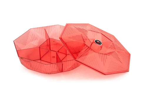 AM2268 Plastic Walnut Dryfruit Loose 111 NO. Octagon-Shaped Plastic with 5 Compartments Multi Purpose In Kitchen