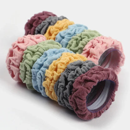 AM1203 Hair Rubber Bands for Girls Women Hair Accessories for Girls Rubber bands Soft & Stretchy Small Ponytail Multicolor Pack Of 12 Pcs