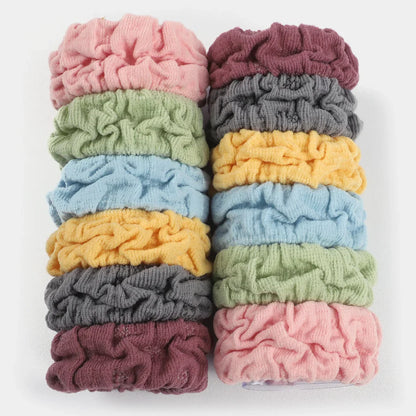 AM1203 Hair Rubber Bands for Girls Women Hair Accessories for Girls Rubber bands Soft & Stretchy Small Ponytail Multicolor Pack Of 12 Pcs